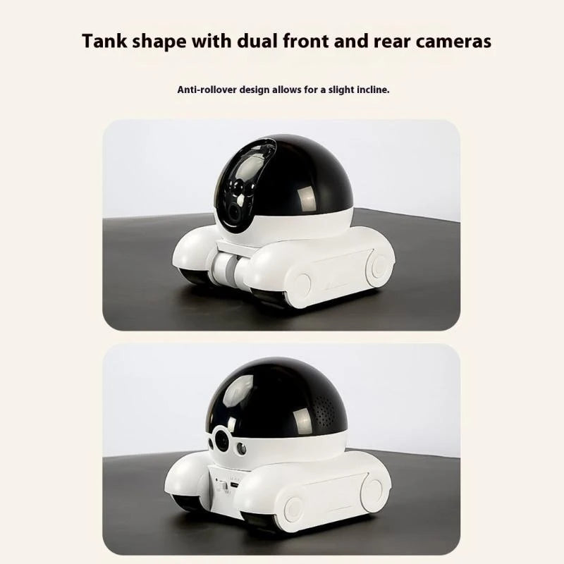 Smart pet camera robot with 1080P live view and voice chat