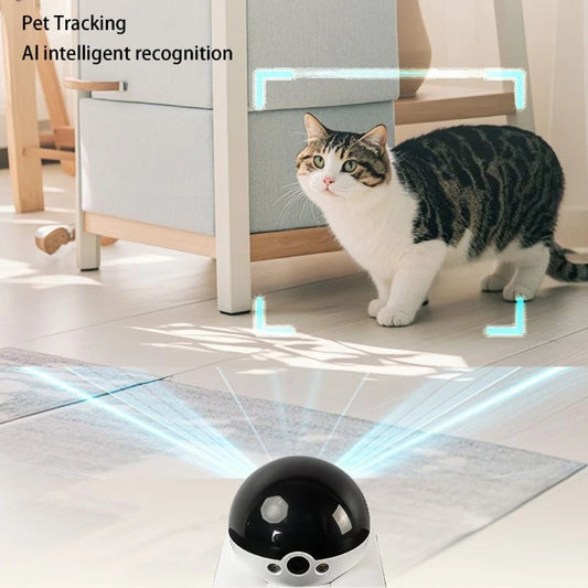 Smart pet camera robot with 1080P live view and voice chat
