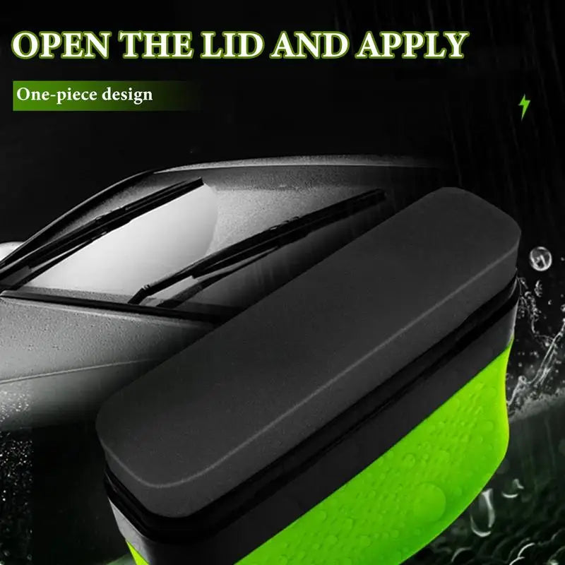 Car Glass Cleaning Sponge – Anti-Rain, Anti-Fog, Coating Brush