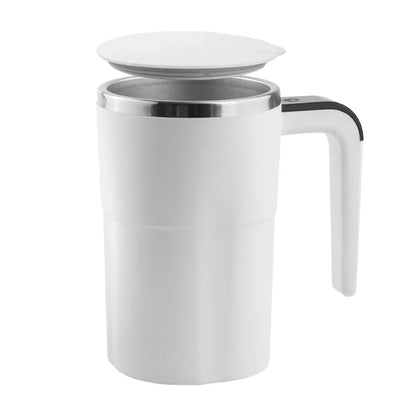 Smart Self-Stirring Coffee Mug – 380ml, LED Temp Display, Fast Type-C Charging