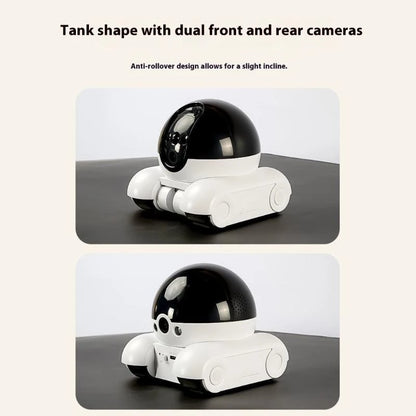 Smart pet camera robot with 1080P live view and voice chat