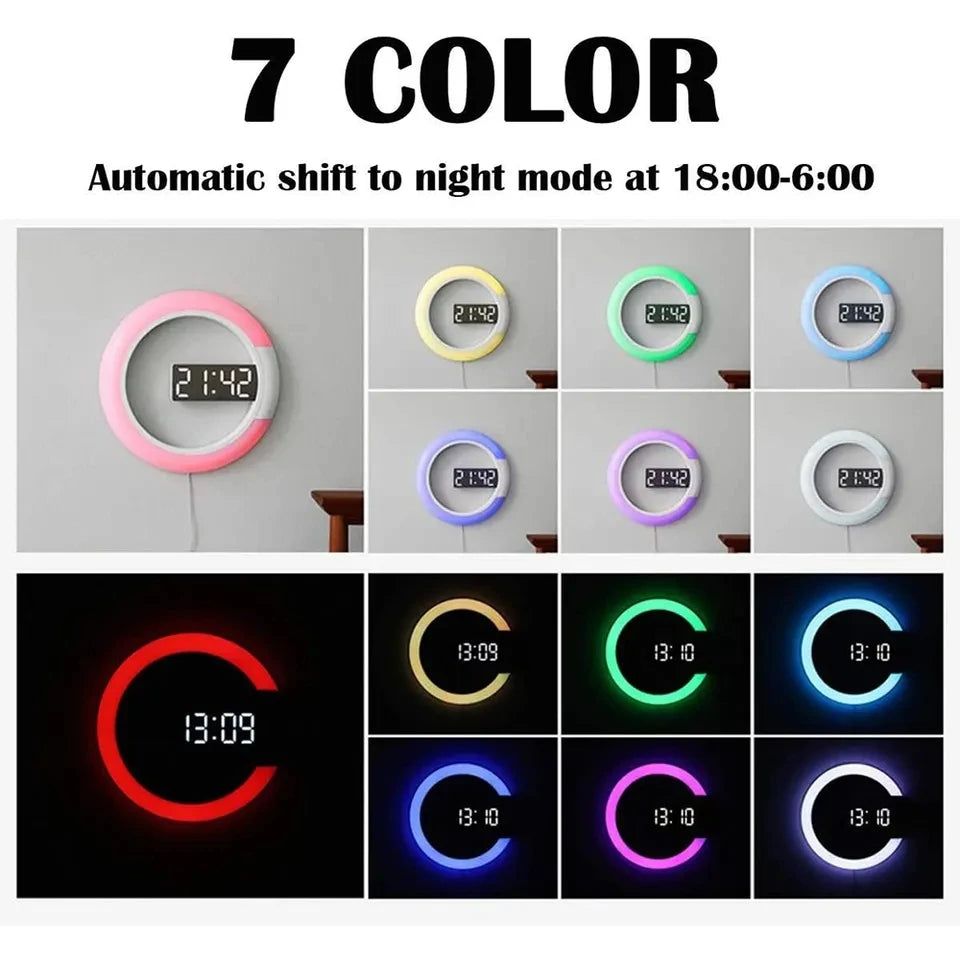 LED USB Wall Clock