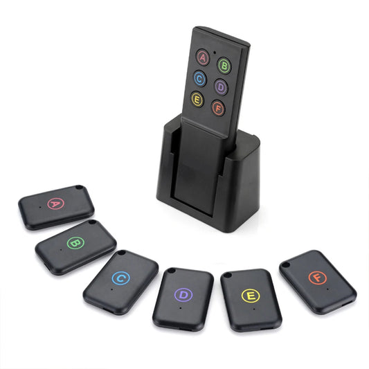 Wireless Key Finder – 1 Remote, 6 Trackers